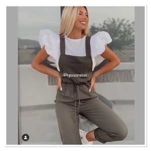 Zara jumpsuit Bloggers favorite